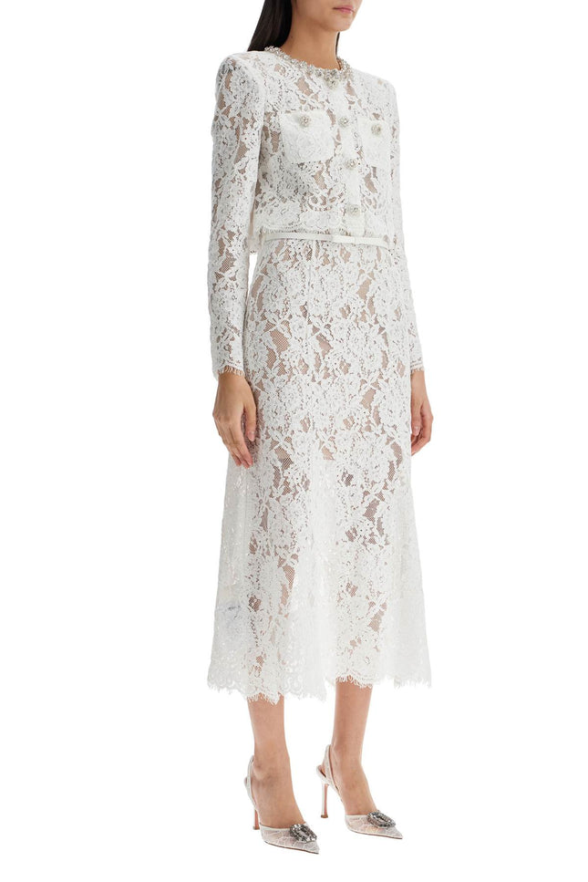 Self Portrait midi lace dress in seven