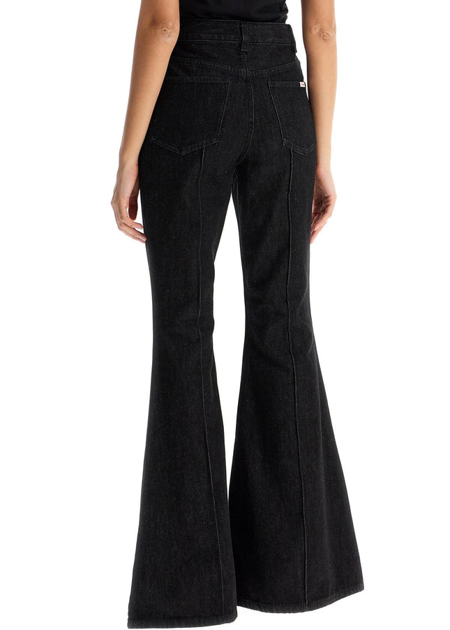 Self Portrait high-waisted flare jeans for