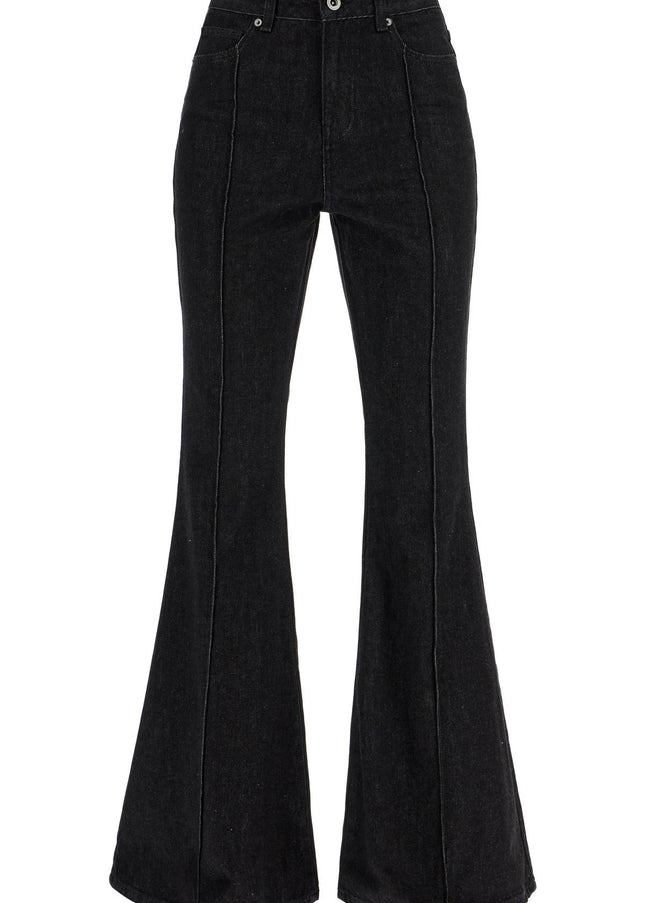 Self Portrait high-waisted flare jeans for