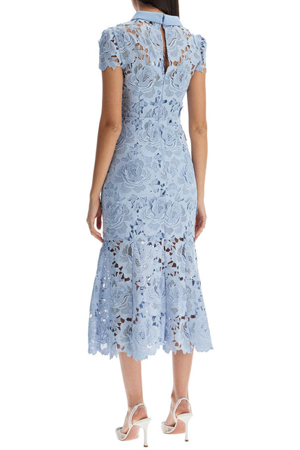 Self-Portrait Self Portrait floral lace midi dress with eight