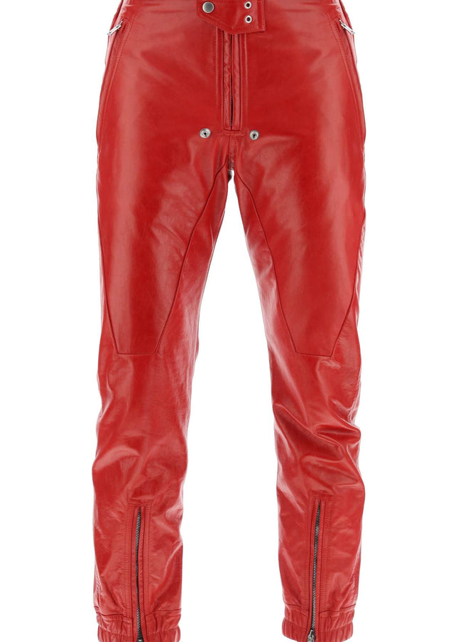 Rick owens luxor leather pants for men-Pants-RICK OWENS-48-Urbanheer