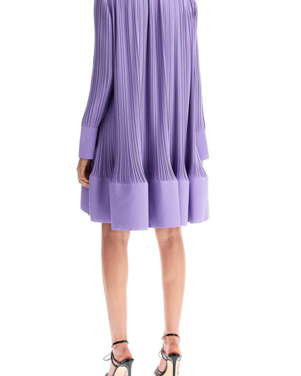 Lanvin short pleated dress with ruffles