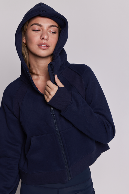 Effortless Fleece Full Zip Hoodie-rebody-Urbanheer