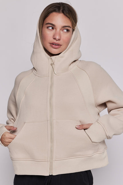 Effortless Fleece Full Zip Hoodie-rebody-Urbanheer