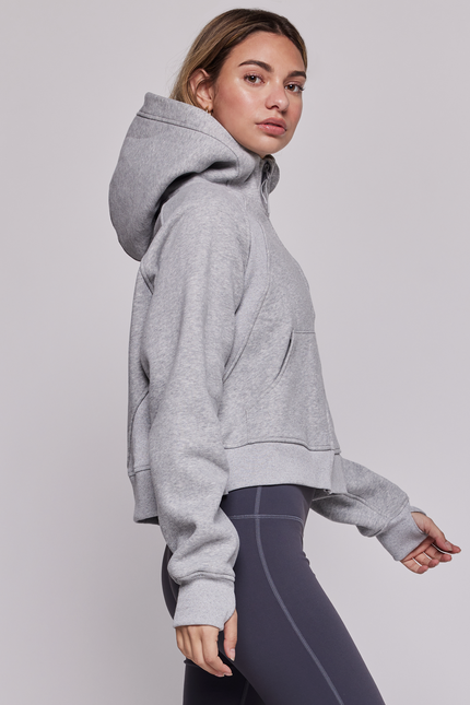 Effortless Fleece Full Zip Hoodie-rebody-Urbanheer