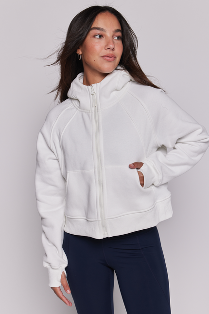 Effortless Fleece Full Zip Hoodie-rebody-Urbanheer