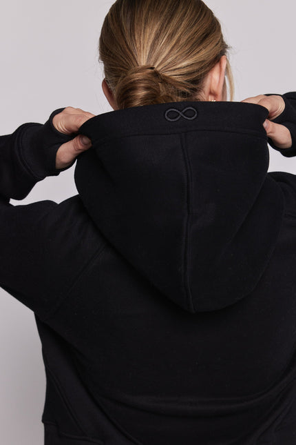 Effortless Fleece Half Zip Hoodie-rebody-Urbanheer