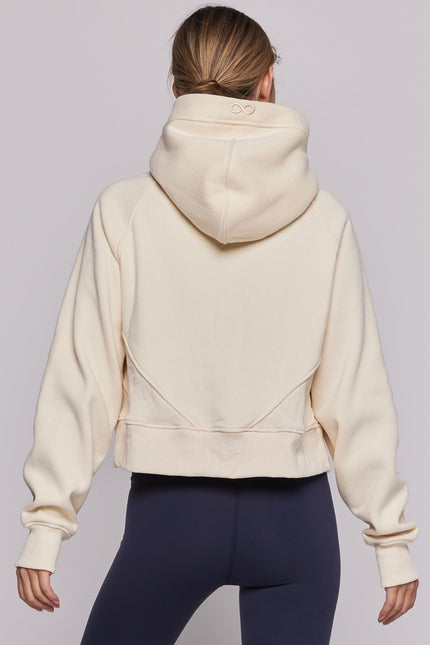 Effortless Fleece Half Zip Hoodie-rebody-Urbanheer