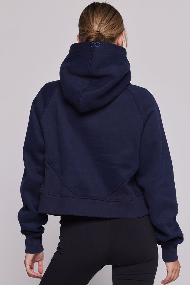 Effortless Fleece Half Zip Hoodie-rebody-Urbanheer