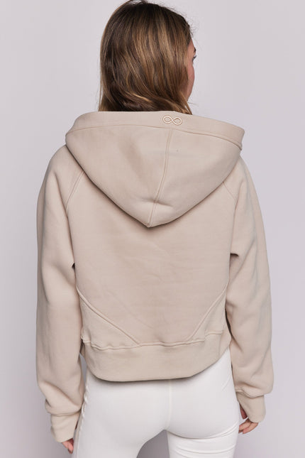 Effortless Fleece Half Zip Hoodie-rebody-Urbanheer