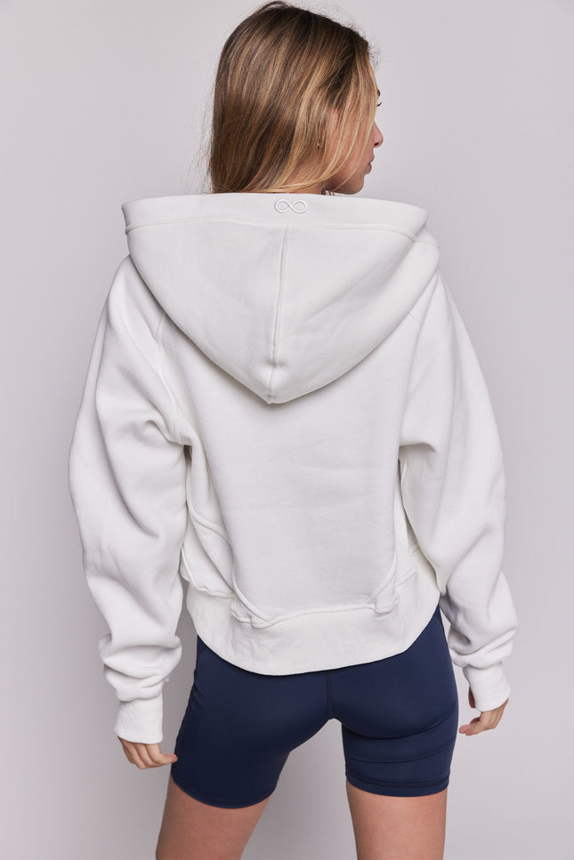 Effortless Fleece Half Zip Hoodie-rebody-Urbanheer