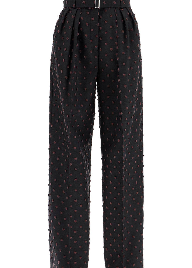 Lanvin wide plumetis trousers