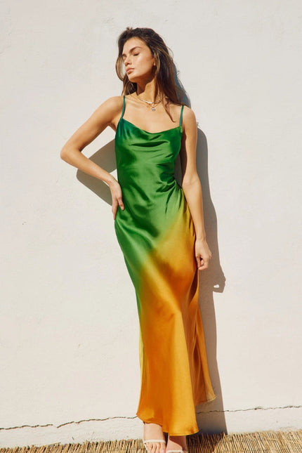 Radiance Ombre Criss Cross Back Maxi Dress-Dress-Dress Forum-Urbanheer