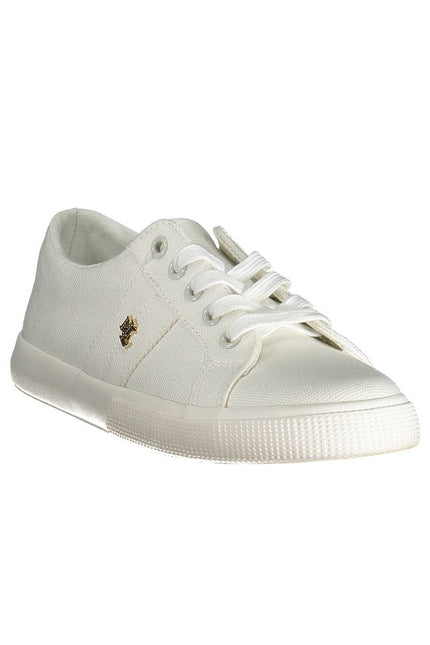 Ralph Lauren White Cotton Sneaker