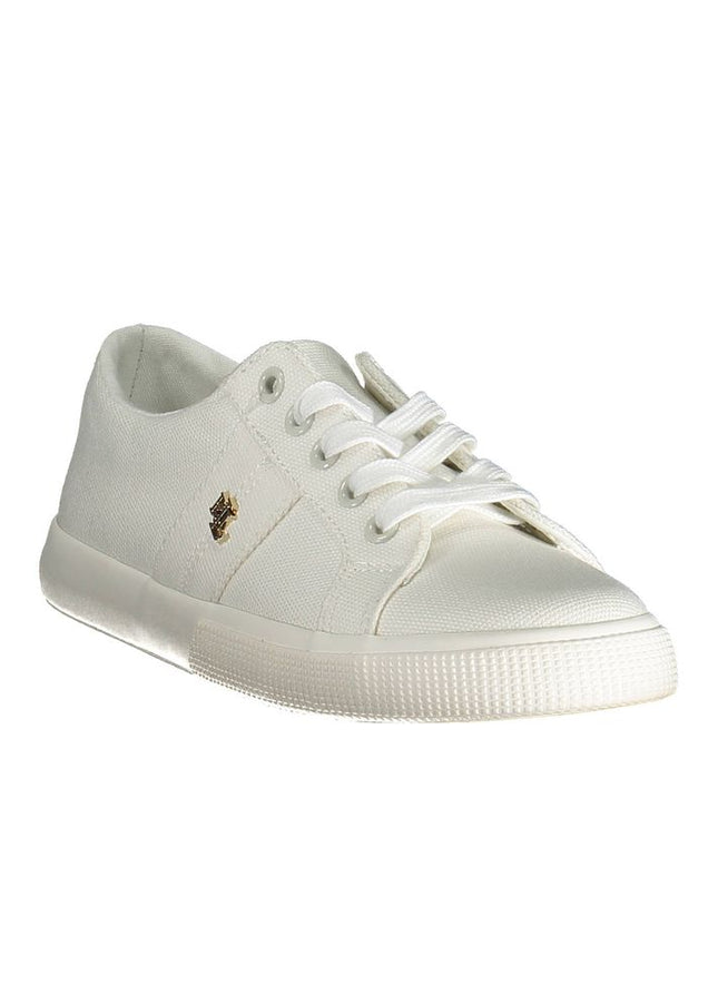 Ralph Lauren White Cotton Sneaker