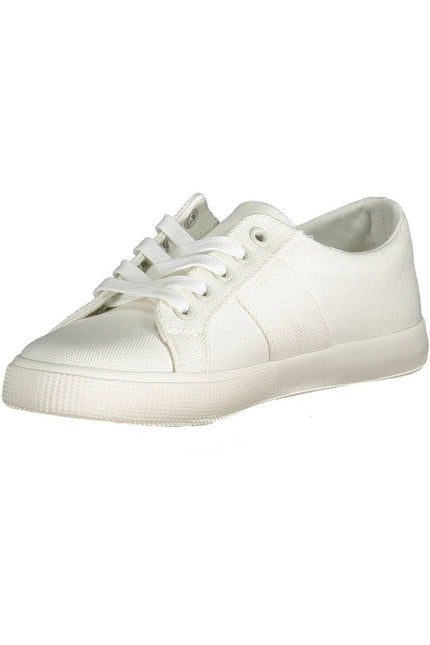 Ralph Lauren White Cotton Sneaker