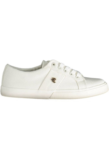 Ralph Lauren White Cotton Sneaker