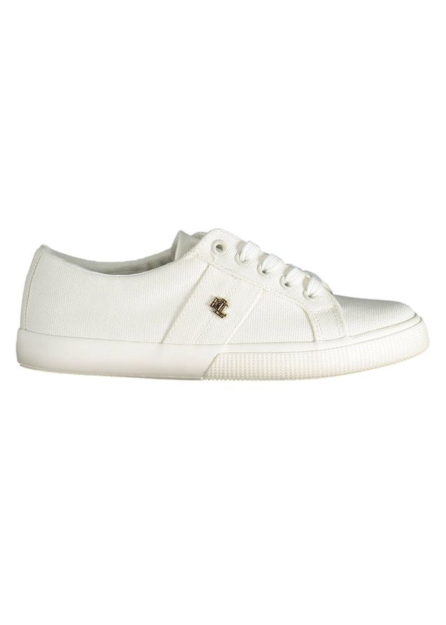 Ralph Lauren White Cotton Sneaker