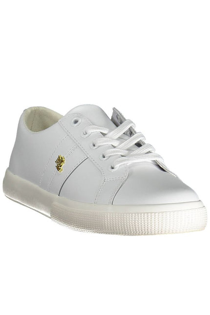 Ralph Lauren White Polyester Sneaker