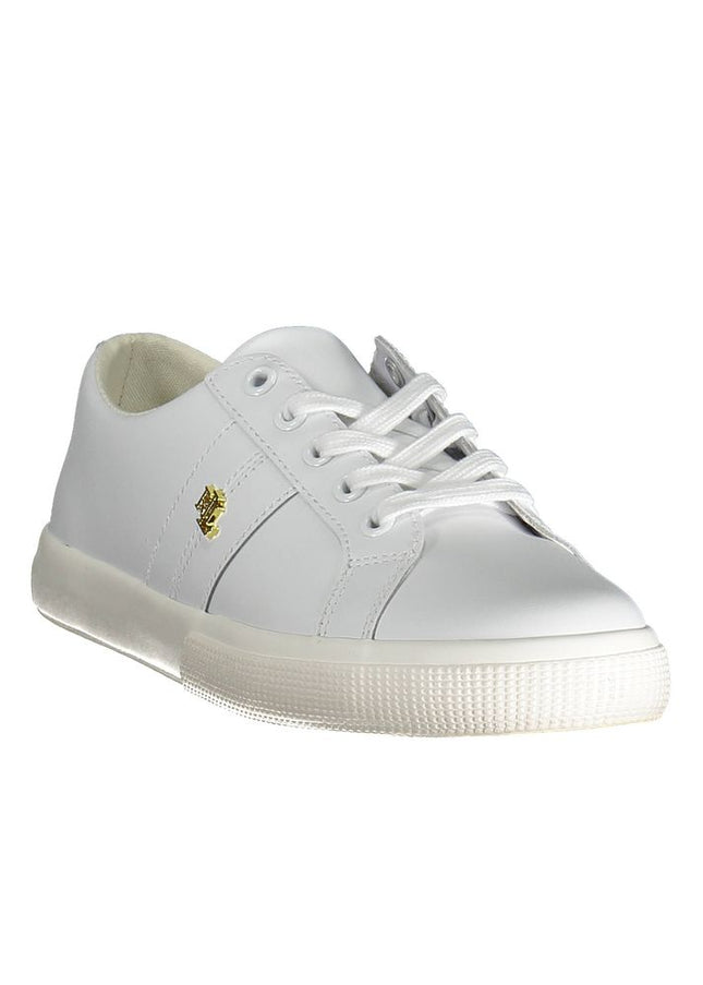 Ralph Lauren White Polyester Sneaker