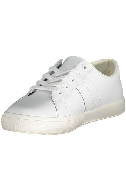 Ralph Lauren White Polyester Sneaker