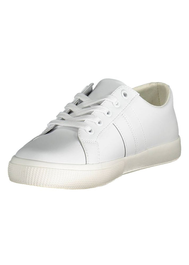 Ralph Lauren White Polyester Sneaker