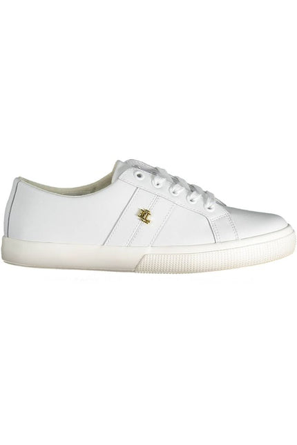 Ralph Lauren White Polyester Sneaker