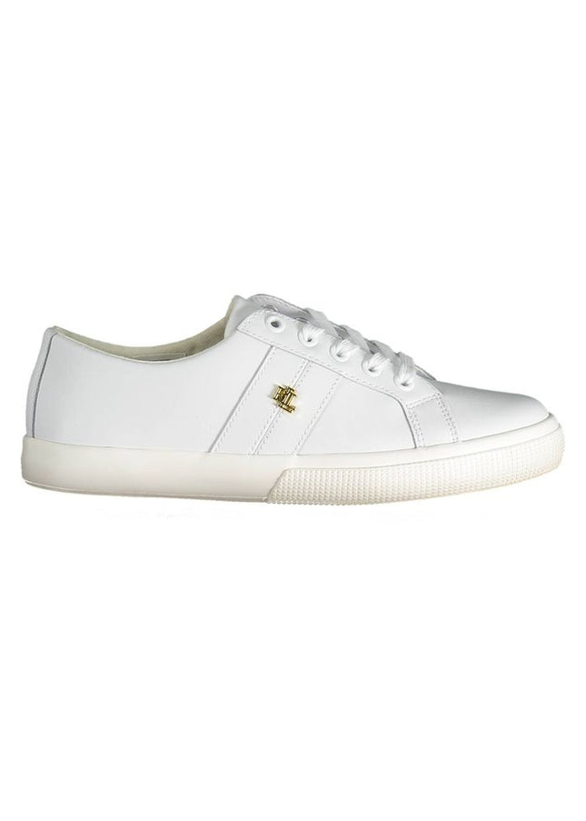 Ralph Lauren White Polyester Sneaker