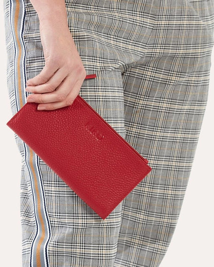 Red Top Zip Wallet