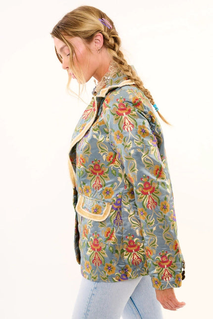 Renaissance Silk Jacquard Blazer