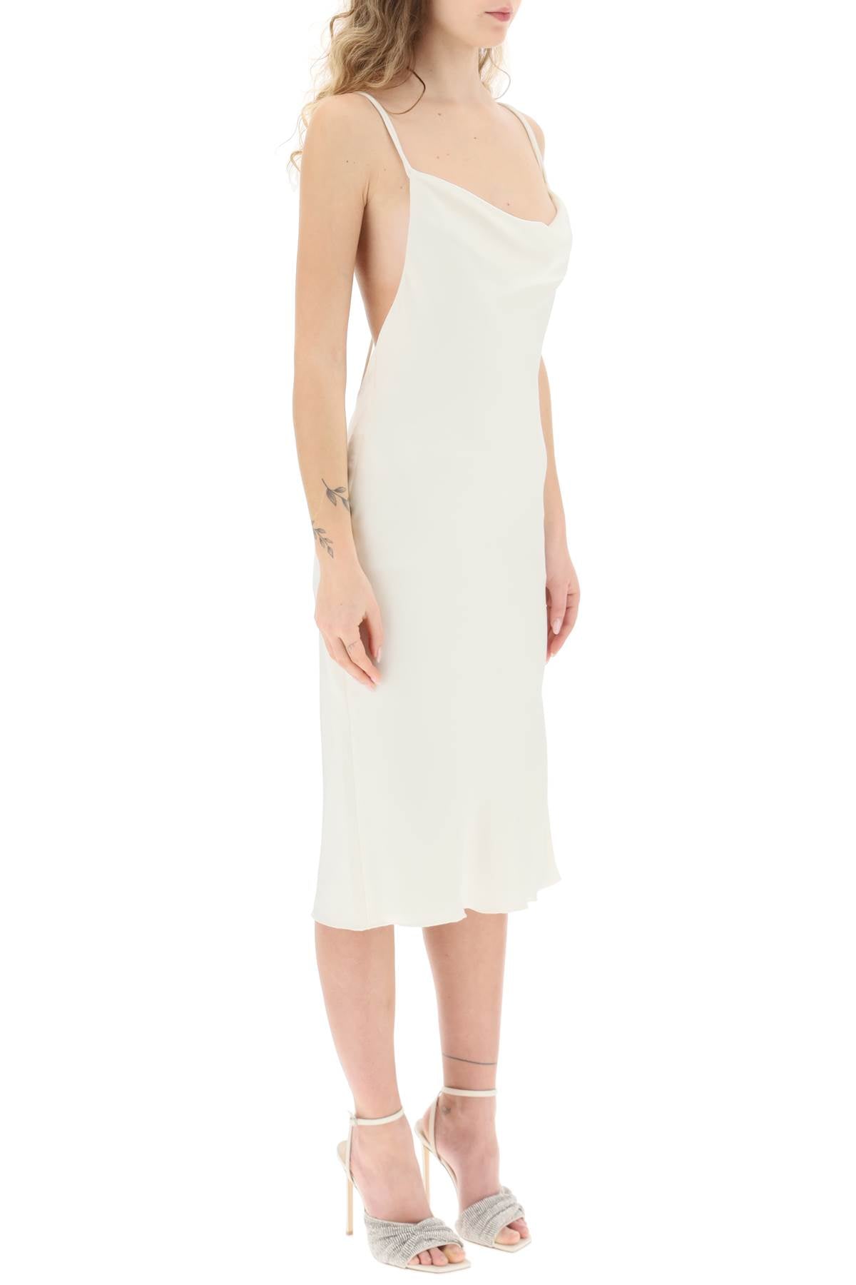 Responsible Satin Midi Dress-women > clothing > dresses > midi-Rotate-38-Bianco-Urbanheer