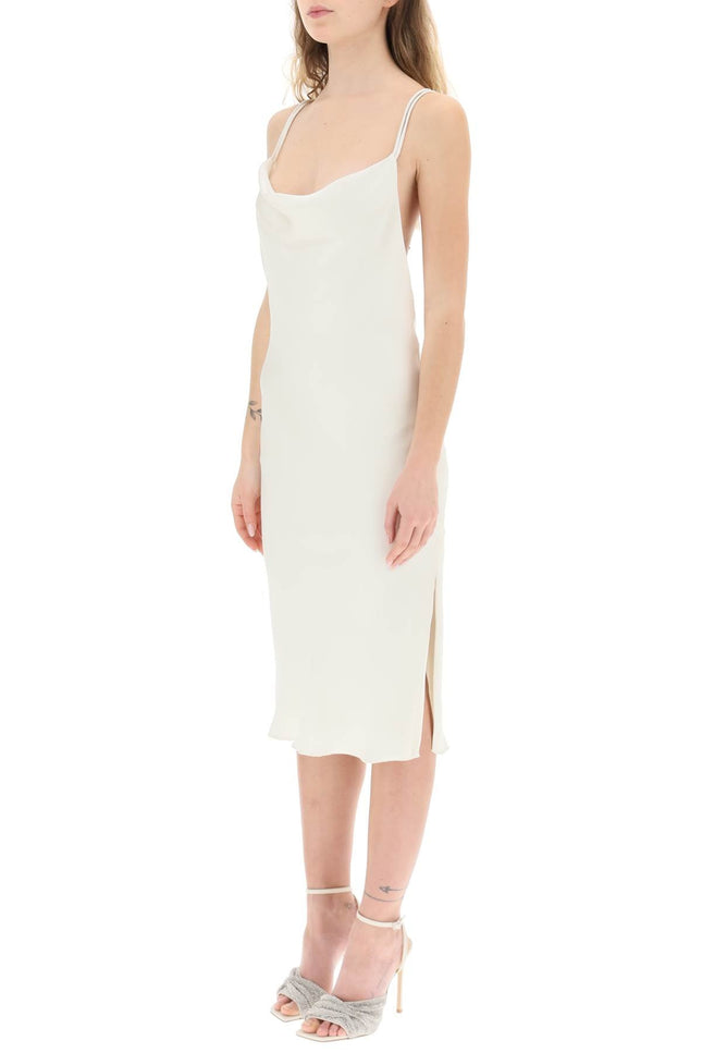 Responsible Satin Midi Dress-women > clothing > dresses > midi-Rotate-38-Bianco-Urbanheer