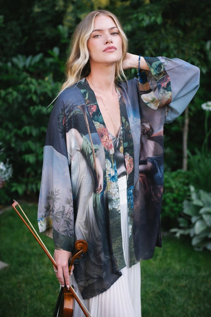 Reverie Artisan Bamboo Duster Kimono Robe
