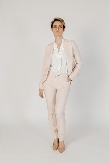 Rinascimento Beige Polyester Suits & Blazer