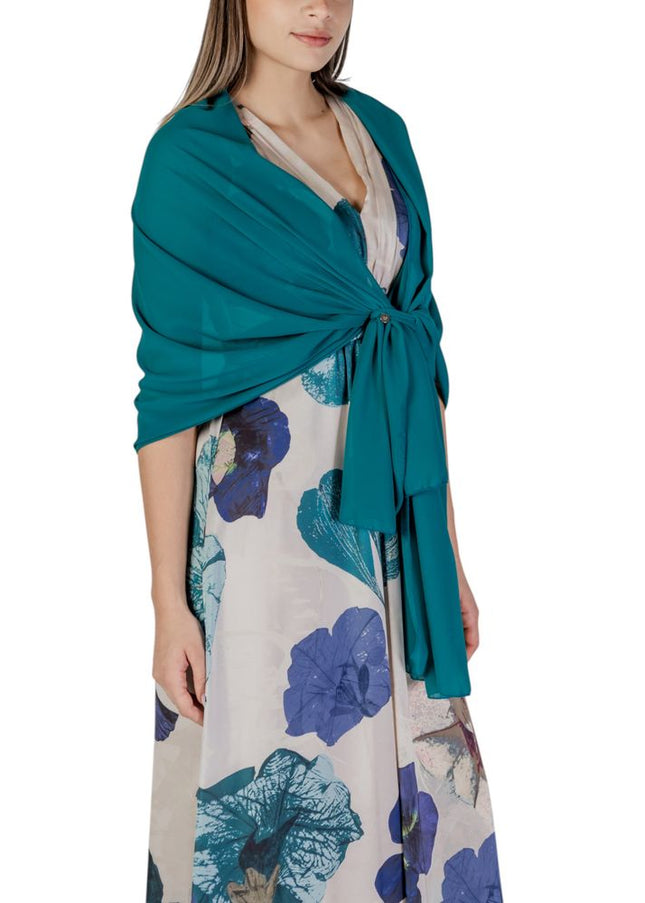 Rinascimento Green Polyester Scarf