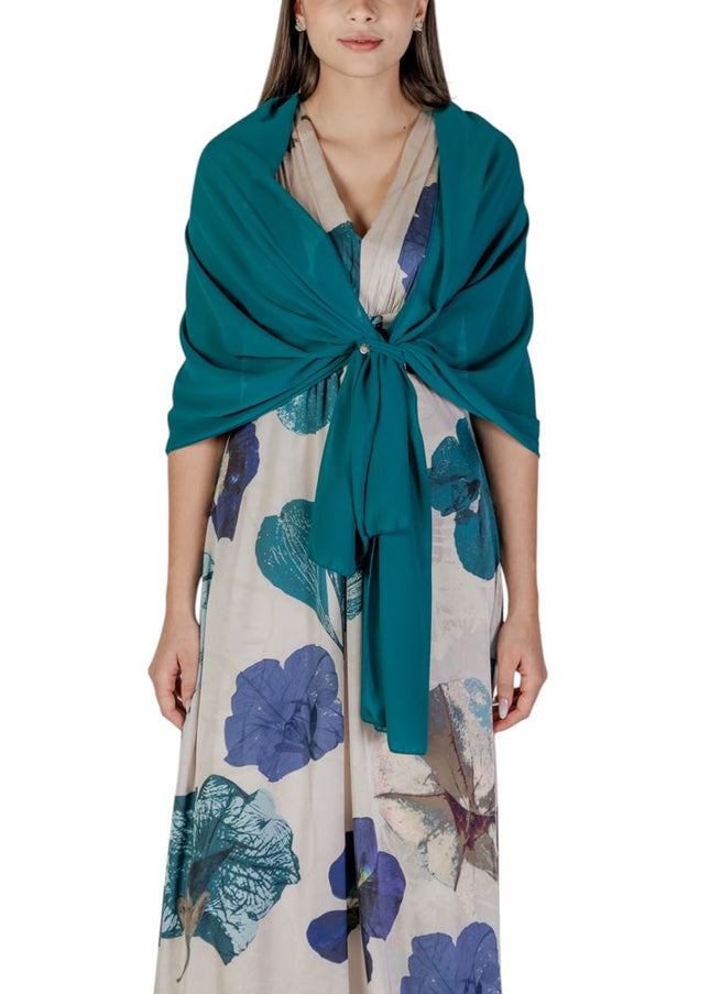 Rinascimento Green Polyester Scarf