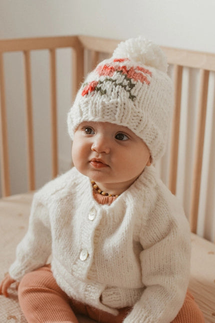 Rose Beanie Hat Baby & Kids