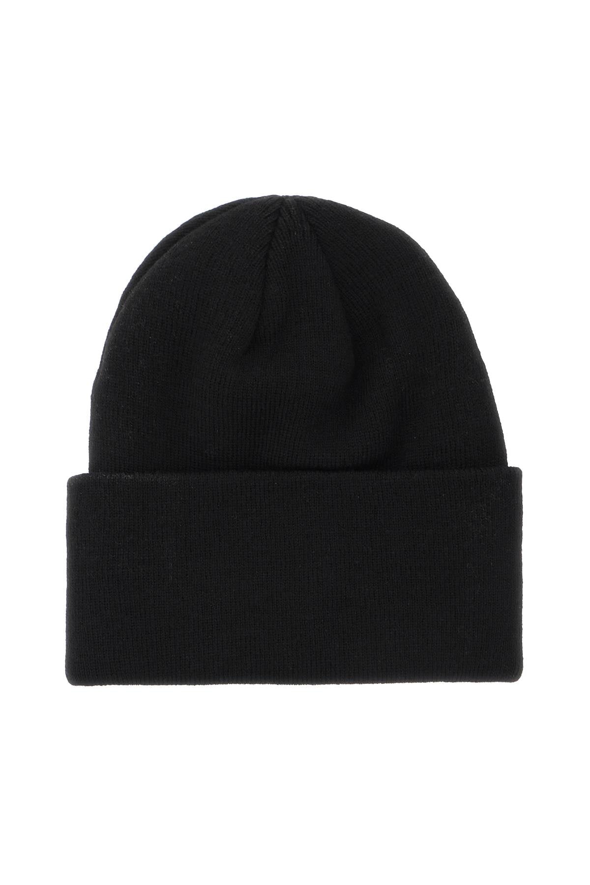 Rotate beanie hat with logo patch-women > accessories > scarves and gloves-Rotate-os-Black-Urbanheer