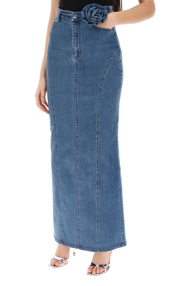 Rotate denim maxi skirt-women > clothing > skirts > maxi-Rotate-38-Blue-Urbanheer