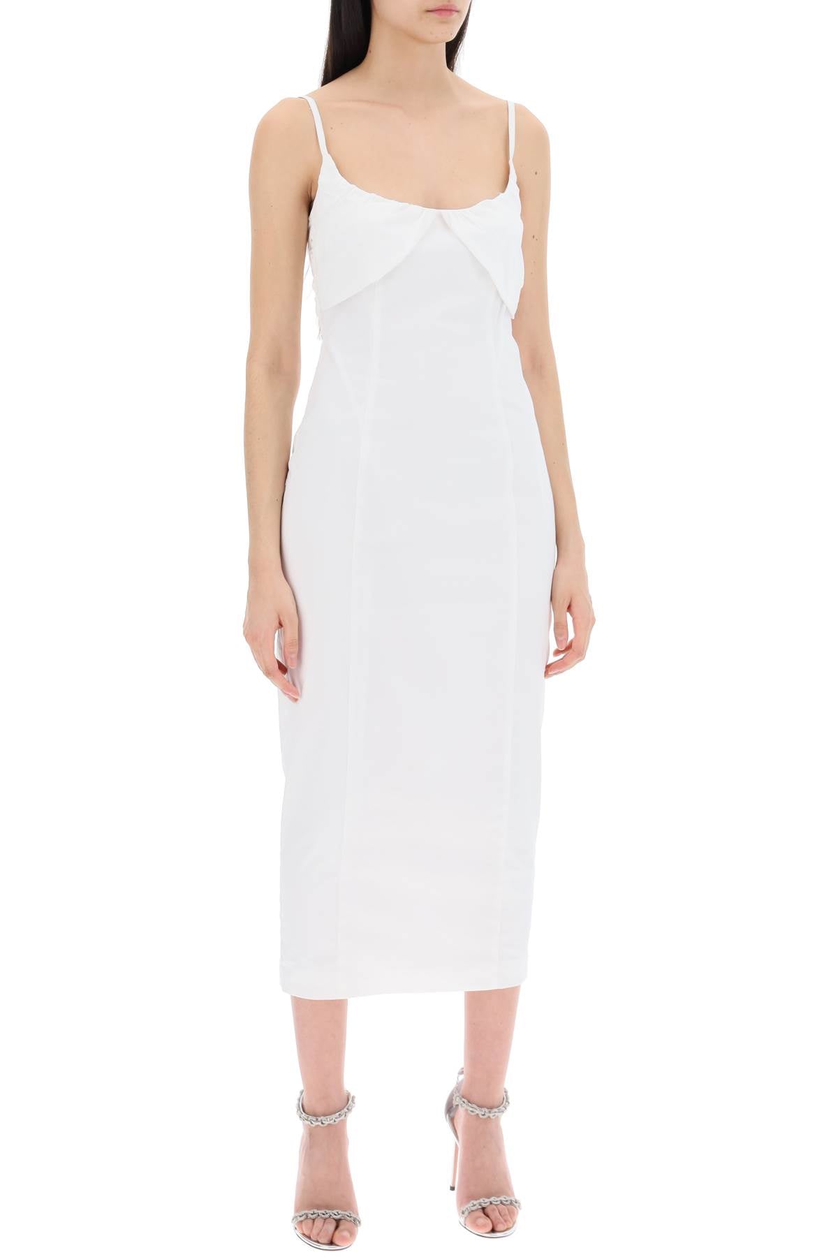 Rotate Midi Dress With Ruffles-women > clothing > dresses > midi-Rotate-Urbanheer