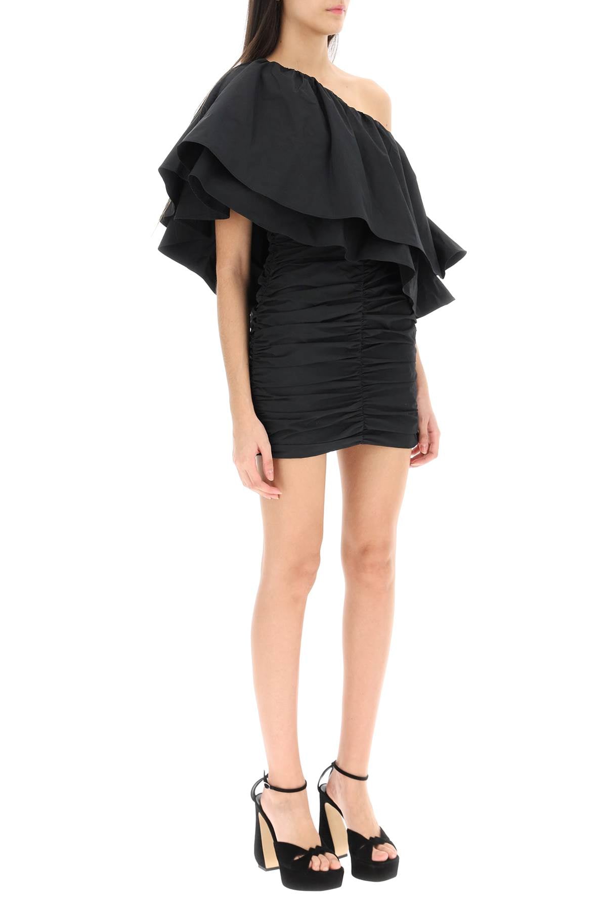 Rotate 'taft' one-shoulder mini dress-women > clothing > dresses > mini-Rotate-Urbanheer