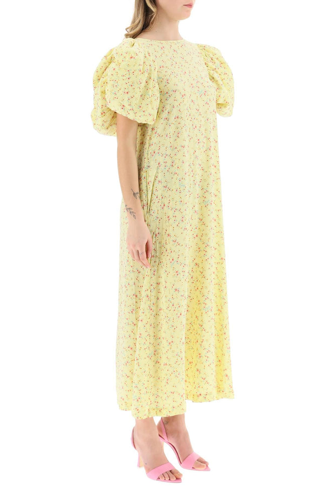 Rotate 'duddy' jacquard dress - Yellow-clothing-Rotate-Urbanheer