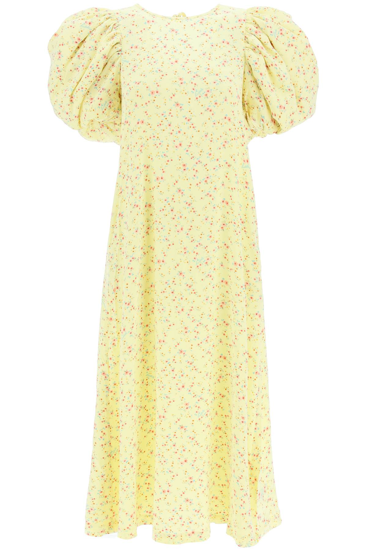 Rotate 'duddy' jacquard dress - Yellow-clothing-Rotate-Urbanheer