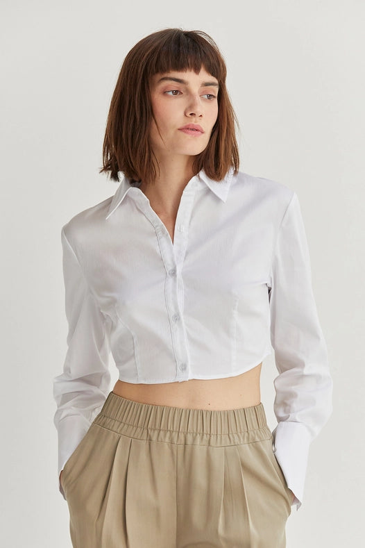 Rowen Button Up Tie-Back Blouse