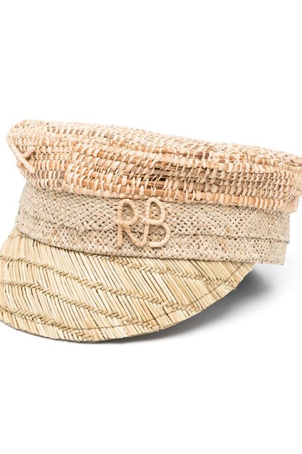 RUSLAN BAGINSKIY Hats Brown-women > accessories > scarves hats & gloves-Ruslan Baginskiy-Urbanheer