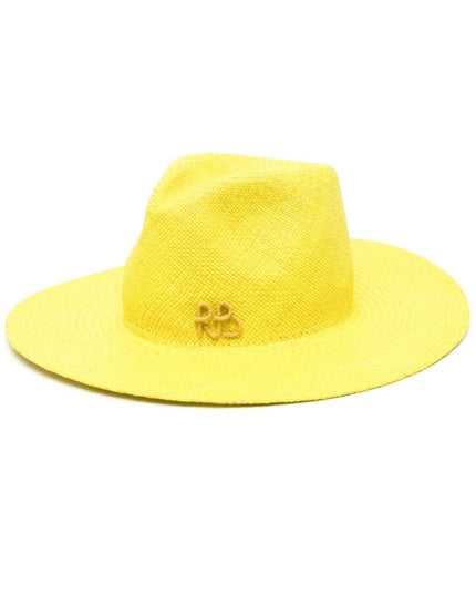 RUSLAN BAGINSKIY Hats Yellow-women > accessories > scarves hats & gloves-Ruslan Baginskiy-XS-Yellow-Urbanheer
