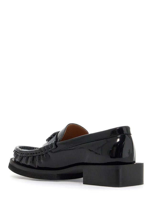 Ganni butterfly logo loafers