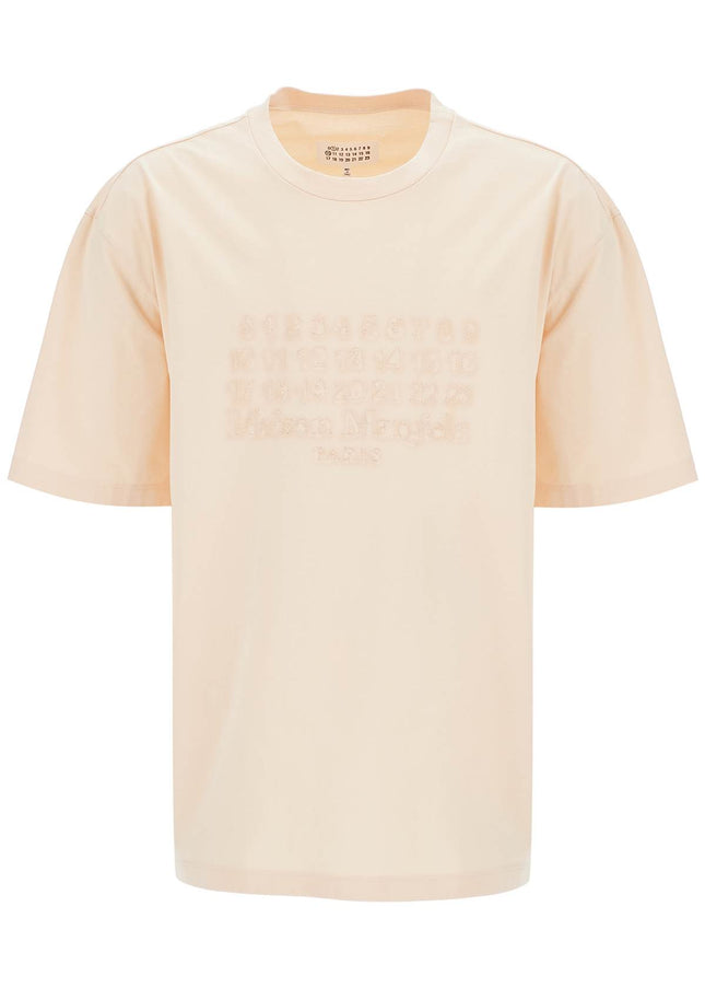 Maison Margiela embroidered numeric logo t-shirt