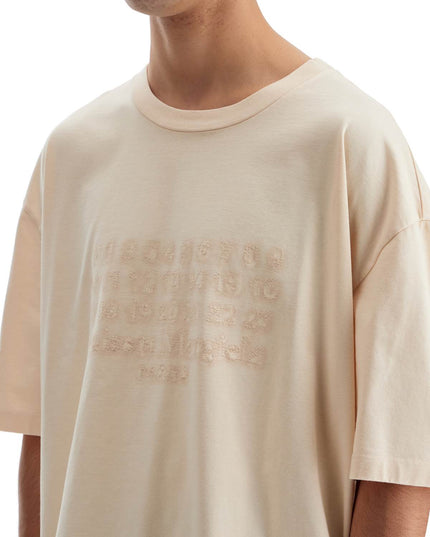 Maison Margiela embroidered numeric logo t-shirt