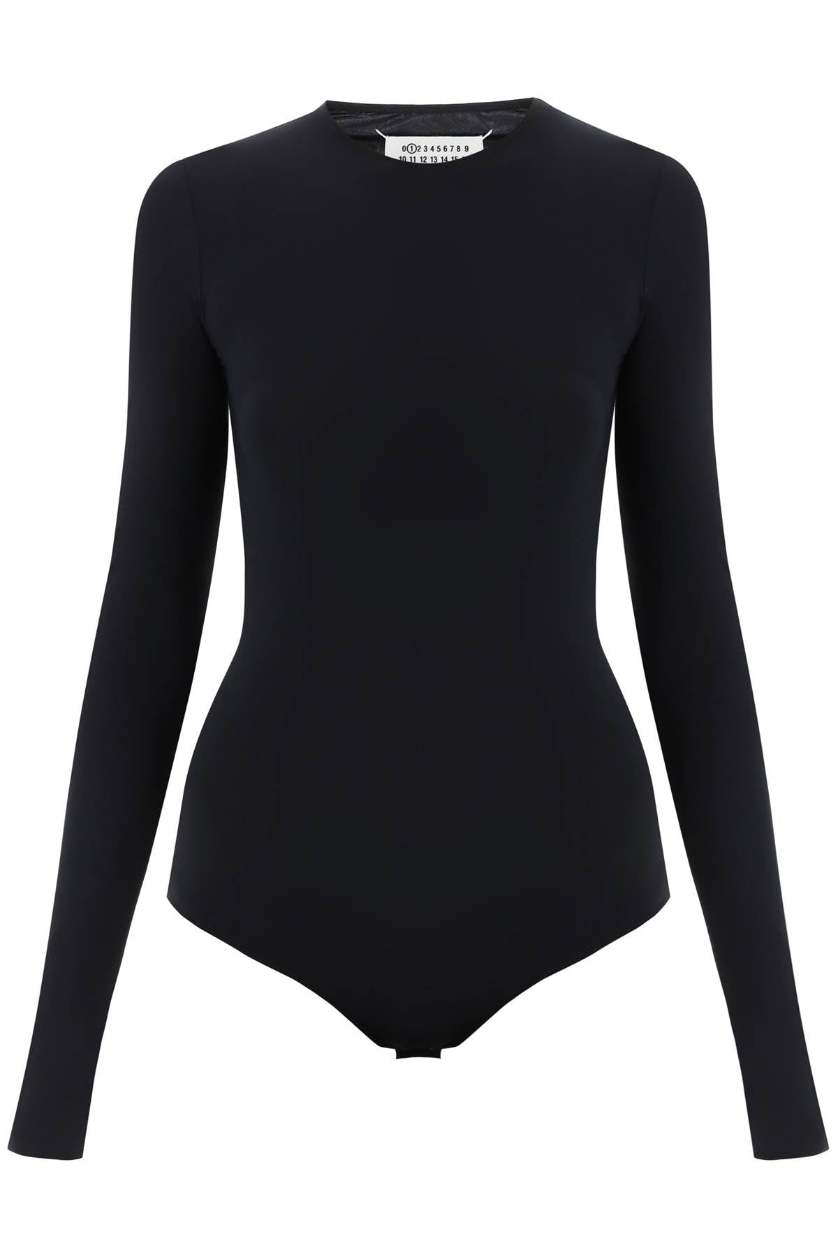 Black Maison Margiela Second Skin Long Sleeve Bodysuit-Maison Margiela-Black-42-Urbanheer